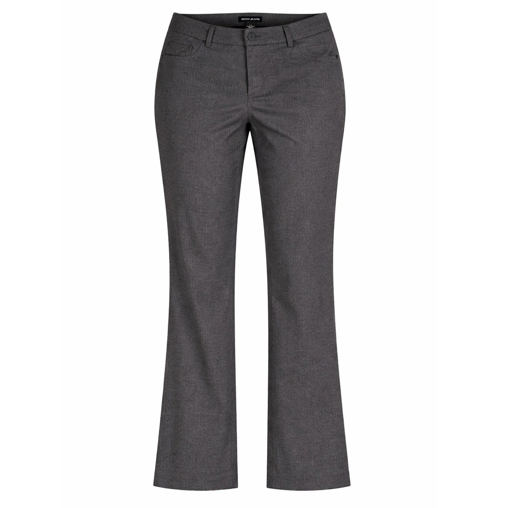 DKNY Jeans Womens M Gray Bootcut Pants‎ Stretch Career Office Dress Slacks